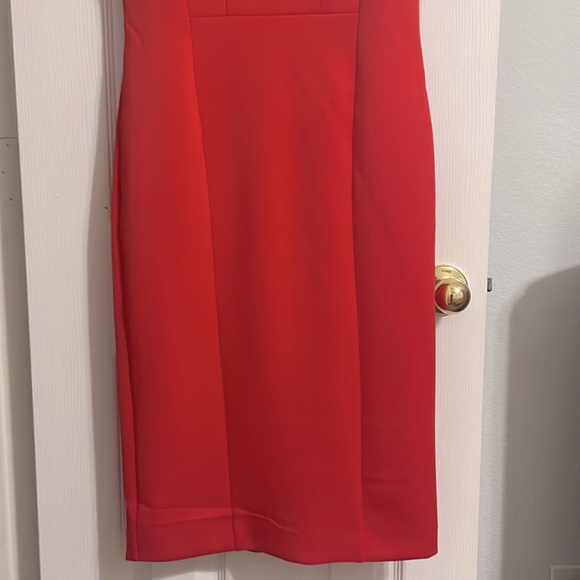 NWT TAHARI RED GERANIUM DRESS, regular size 2 - Picture 4 of 10